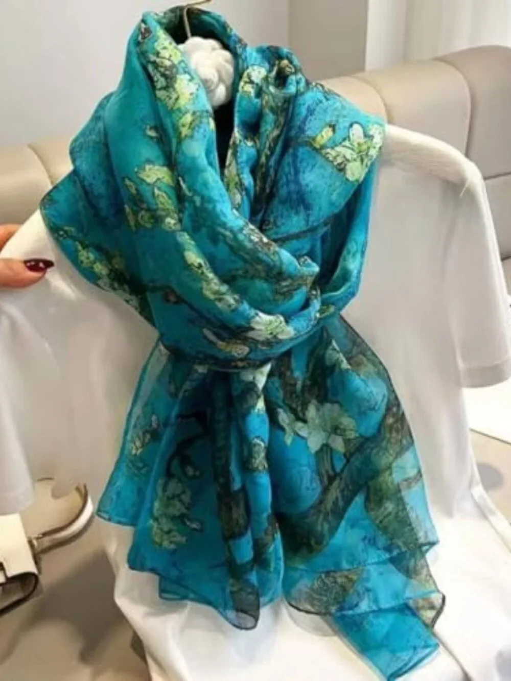 Elegant Cashmere Feel Large Fashion Scarf Shawl Wrap Women Lightweight